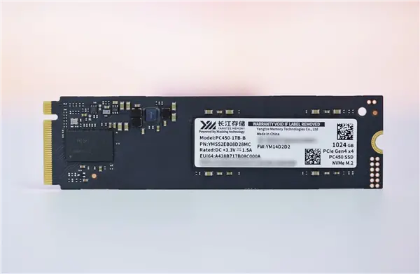 疾速7000MB/s,長江存儲PC450 1TB SSD圖賞 疾速7000MB/s!長江存儲PC450 1TB SSD圖賞