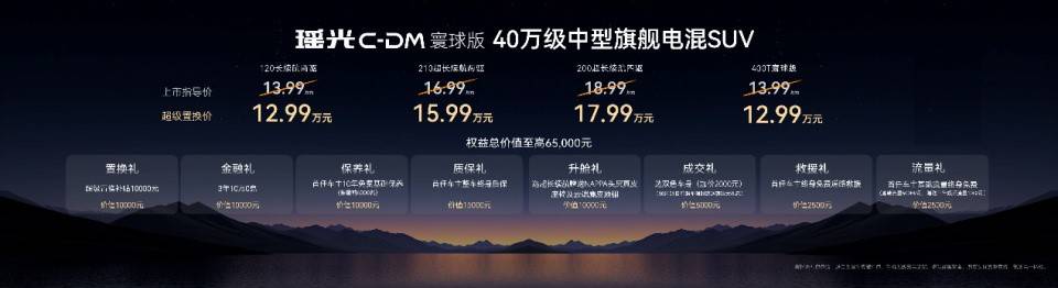 2026款星途瑤光C-DM寰球版上市12.99萬起,真能兩全嗎?